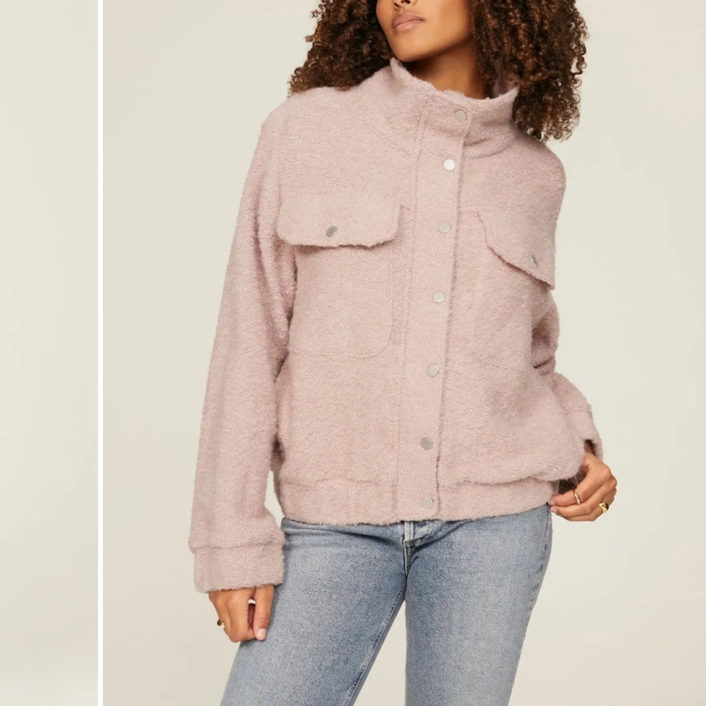 Michael Stars Leti Light Pink bomber Jacket